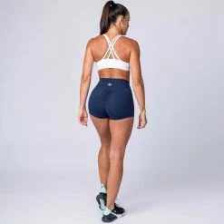 Muscle Nation Signature Scrunch Booty Shorts - Navy