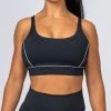 Muscle Nation HIIT Bra - Black With Blue Womens
