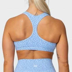 Deals 💯 Muscle Nation Flex Bra - Periwinkle Mini Cheetah Print 🎁 14 Muscle Nation Flex Bra - Periwinkle Mini Cheetah Print