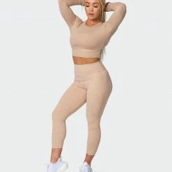 Muscle Nation Signature Scrunch 7/8 Leggings - Brown Sugar Mini Cheetah Print Welcome To The Club