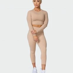 Top 10 ✔️ Muscle Nation Welcome To The Club MN Everyday Cropped Long Sleeve Top - Brown Sugar 😀 15 Muscle Nation Welcome To The Club MN Everyday Cropped Long Sleeve Top - Brown Sugar