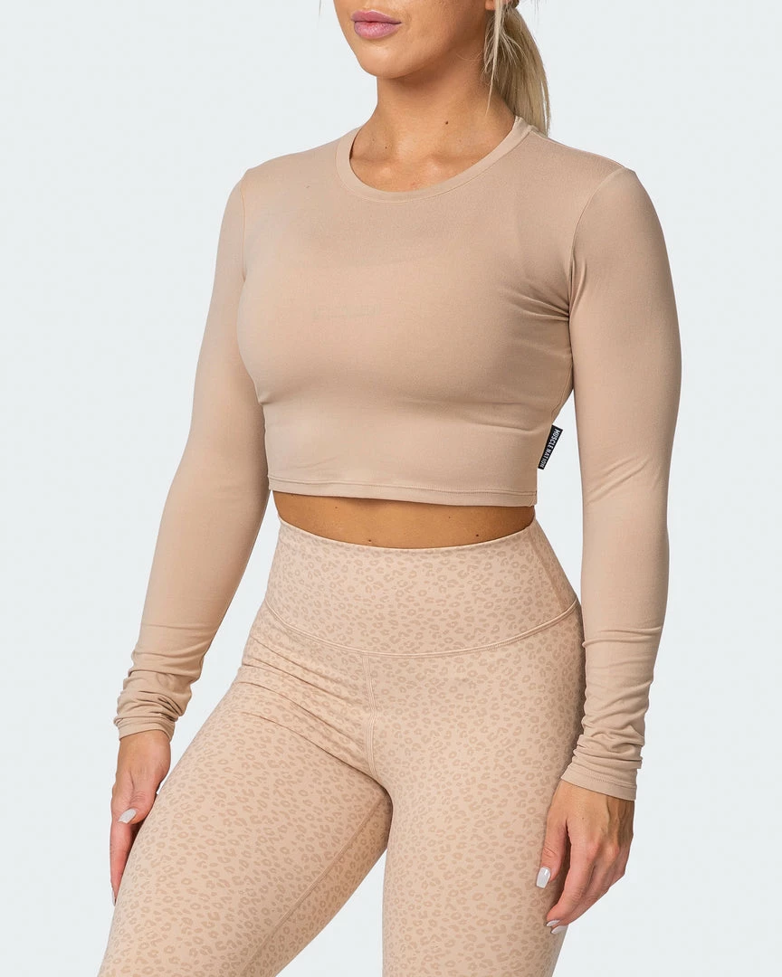 Top 10 ✔️ Muscle Nation Welcome To The Club MN Everyday Cropped Long Sleeve Top - Brown Sugar 😀 5 Muscle Nation Welcome To The Club MN Everyday Cropped Long Sleeve Top - Brown Sugar