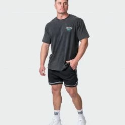 Flash Sale โจ Muscle Nation Mens MN Club Oversized Vintage Tee - Washed Black ๐ 15 Muscle Nation Mens MN Club Oversized Vintage Tee - Washed Black