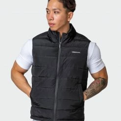 Muscle Nation Unisex Puffer Vest - Black