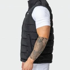 Muscle Nation Unisex Puffer Vest - Black