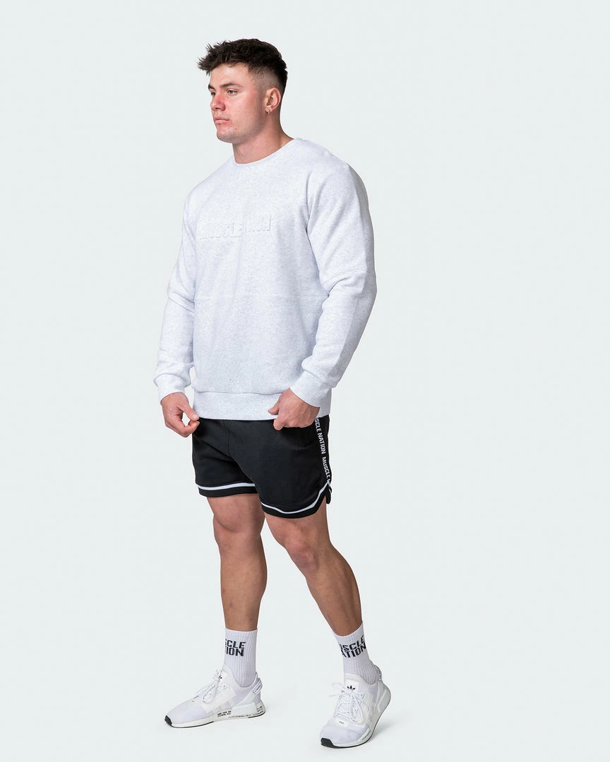 Flash Sale ๐งจ Muscle Nation Welcome To The Club Mens Lounge Jumper - White Marl ๐ฏ 9 Muscle Nation Welcome To The Club Mens Lounge Jumper - White Marl