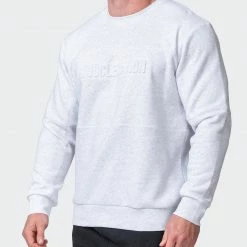 Flash Sale ๐งจ Muscle Nation Welcome To The Club Mens Lounge Jumper - White Marl ๐ฏ 11 Muscle Nation Welcome To The Club Mens Lounge Jumper - White Marl