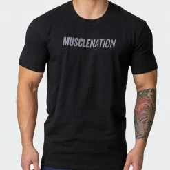 Muscle Nation Strike Tee - Black/Charcoal