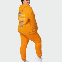 Muscle Nation Womens MN Club Vintage Trackies - Washed Fireball