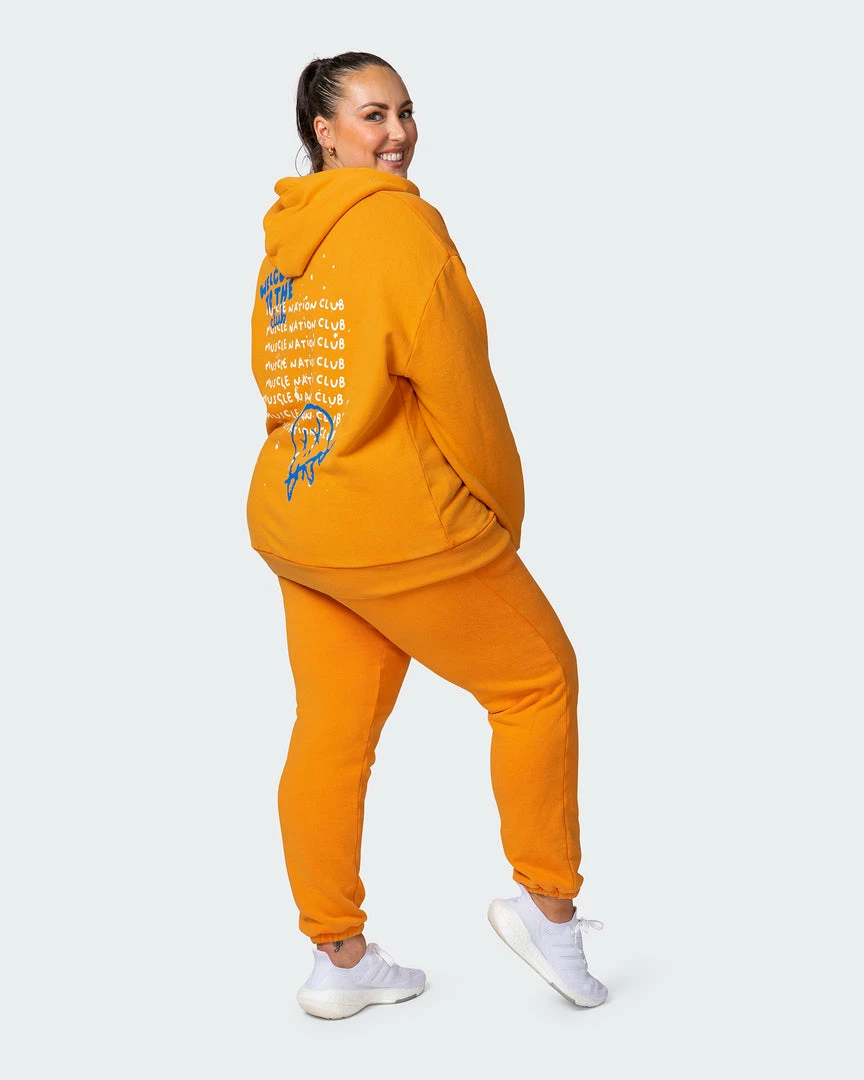 New ๐ Muscle Nation ๐ฉ Womens MN Squad Oversized Vintage Hoodie - Washed Fireball โจ 10 Muscle Nation Womens MN Squad Oversized Vintage Hoodie - Washed Fireball