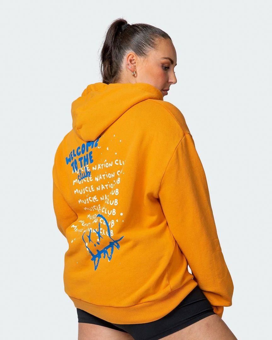 New ๐ Muscle Nation ๐ฉ Womens MN Squad Oversized Vintage Hoodie - Washed Fireball โจ 3 Muscle Nation Womens MN Squad Oversized Vintage Hoodie - Washed Fireball