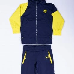 MN Sale Kids MN Retro Tracksuit Jacket - Navy / Yellow Womens