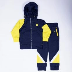 MN Sale Kids MN Retro Tracksuit Jacket - Navy / Yellow Womens