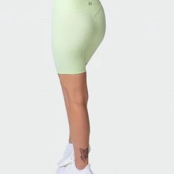 Muscle Nation Zero Rise Rib Bike Shorts - Minty Welcome To The Club