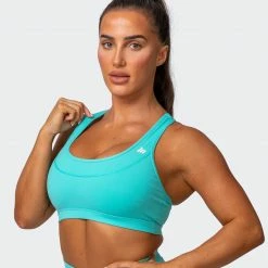 Muscle Nation Layer Up Bra - Aqua 30% EOFY SALE