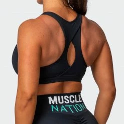 Muscle Nation Layer Up Bra - Black