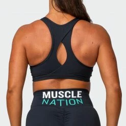 Muscle Nation Layer Up Bra - Black