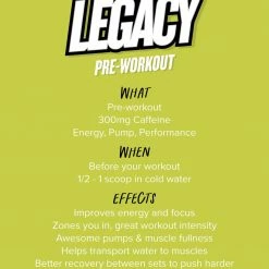 Muscle Nation LEGACY Pre Workout Energy - Green Melon - 30 Serves 30% EOFY SALE