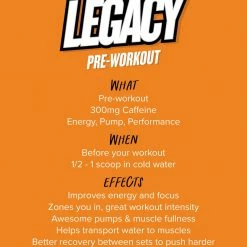 Muscle Nation LEGACY Pre Workout Energy - Orange Fizz - 30 Serves