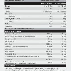 Muscle Nation 30% EOFY SALE LEGACY Pre Workout Energy - Sour Watermelon - 30 Serves