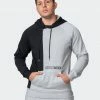 Muscle Nation Fast Break Hoodie - Light Grey Marl/Black Winter