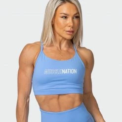Muscle Nation Limelight Bra - Arctic Blue