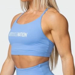 Muscle Nation Limelight Bra - Arctic Blue