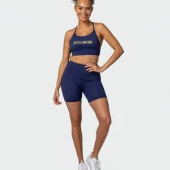 Muscle Nation Featured Limelight Bra - Indigo