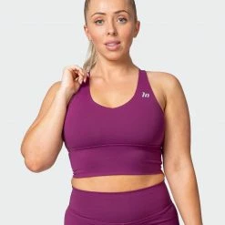 Muscle Nation Long Line Bra - Boysenberry