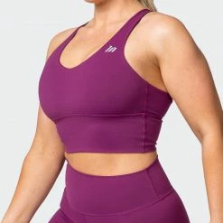 Muscle Nation Long Line Bra - Boysenberry