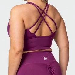 Muscle Nation Long Line Bra - Boysenberry