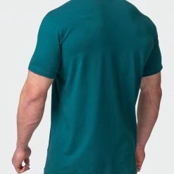 Muscle Nation Slash Tee - Deep Teal