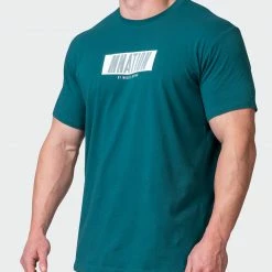 Muscle Nation Slash Tee - Deep Teal