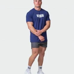 Cheapest 😉 Muscle Nation Welcome To The Club Slash Tee - Dark Cobalt 😉 15 Muscle Nation Welcome To The Club Slash Tee - Dark Cobalt