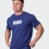 Muscle Nation Welcome To The Club Slash Tee - Dark Cobalt