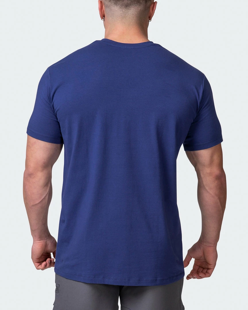 Cheapest 😉 Muscle Nation Welcome To The Club Slash Tee - Dark Cobalt 😉 8 Muscle Nation Welcome To The Club Slash Tee - Dark Cobalt