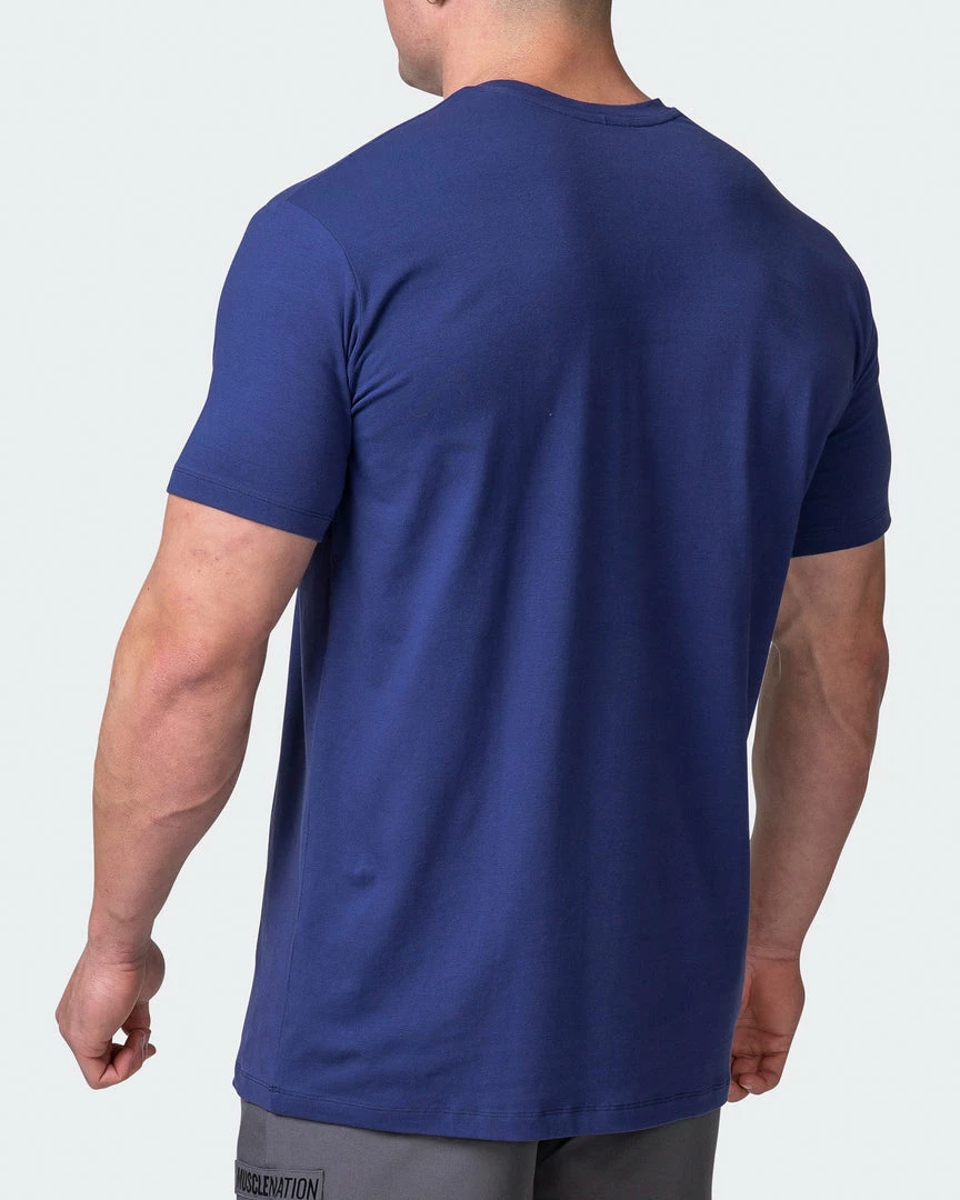 Cheapest 😉 Muscle Nation Welcome To The Club Slash Tee - Dark Cobalt 😉 7 Muscle Nation Welcome To The Club Slash Tee - Dark Cobalt