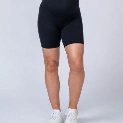 Muscle Nation 30% EOFY SALE Maternity Bike Shorts - Black