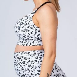 Muscle Nation 30% EOFY SALE Maternity Bra - Snow Leopard