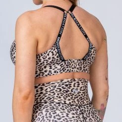 Muscle Nation 30% EOFY SALE Maternity Bra - Yellow Leopard