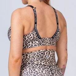 Muscle Nation 30% EOFY SALE Maternity Bra - Yellow Leopard