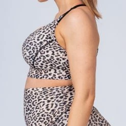Muscle Nation 30% EOFY SALE Maternity Bra - Yellow Leopard