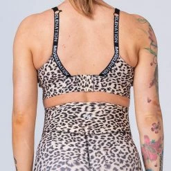 Muscle Nation 30% EOFY SALE Maternity Bra - Yellow Leopard