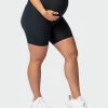 Promo 👍 Muscle Nation Maternity Everyday Bike Short - Black 🎁 1 Muscle Nation Maternity Everyday Bike Short - Black