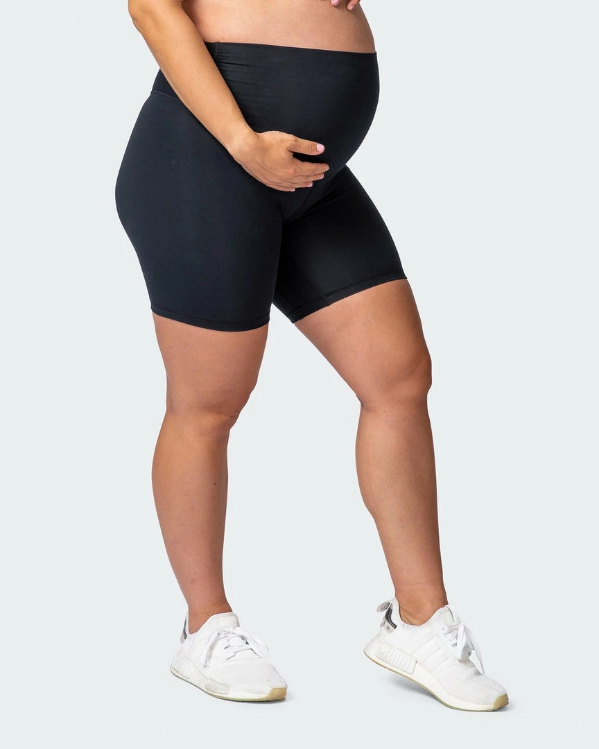 Promo ๐ Muscle Nation Maternity Everyday Bike Short - Black ๐ 3 Muscle Nation Maternity Everyday Bike Short - Black