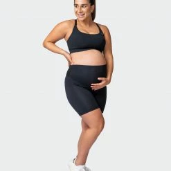 Promo ๐ Muscle Nation Maternity Everyday Bike Short - Black ๐ 18 Muscle Nation Maternity Everyday Bike Short - Black