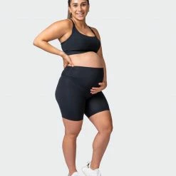 Promo ๐ Muscle Nation Maternity Everyday Bike Short - Black ๐ 19 Muscle Nation Maternity Everyday Bike Short - Black