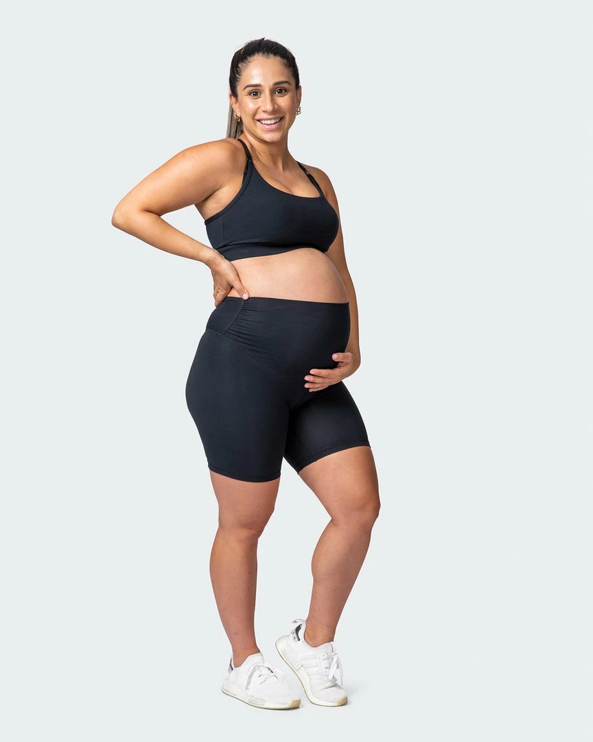 Promo ๐ Muscle Nation Maternity Everyday Bike Short - Black ๐ 11 Muscle Nation Maternity Everyday Bike Short - Black