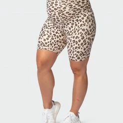 Muscle Nation 30% EOFY SALE Maternity Everyday Bike Short - Cheetah Print