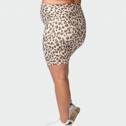 Muscle Nation 30% EOFY SALE Maternity Everyday Bike Short - Cheetah Print